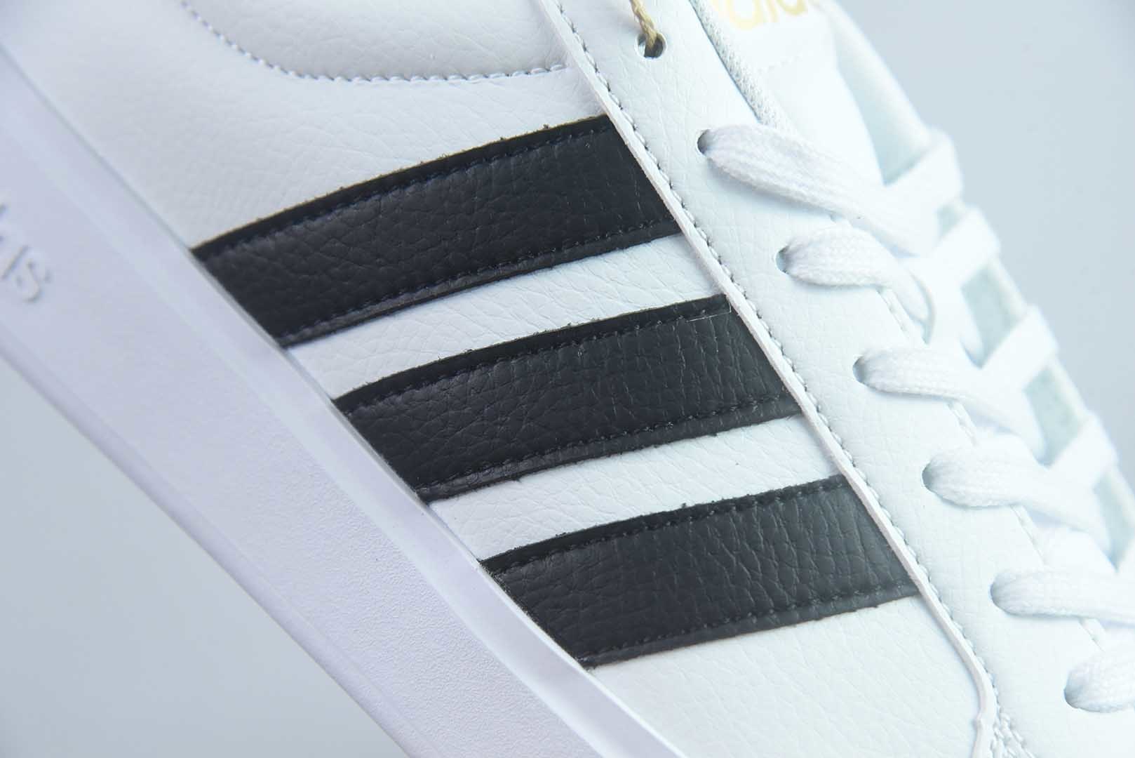 阿迪达斯 Adidas STREETTALK 贝壳头3.0 黑白低帮休闲板鞋 纯原版本 货号:JP8275 实拍细节图