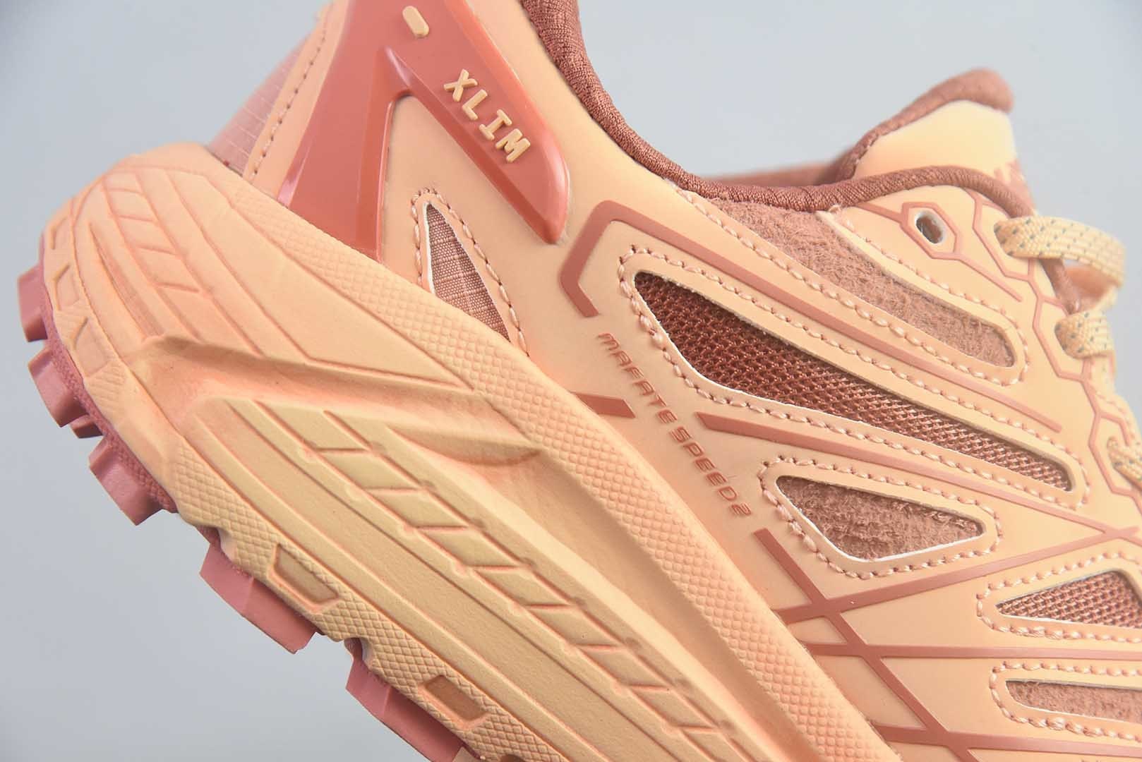 霍伽 HOKA ONE ONE Mafate Speed 2 TS Low 粉色低帮户外越野跑鞋 纯原版本 货号:1181770-PCHD 实拍细节图