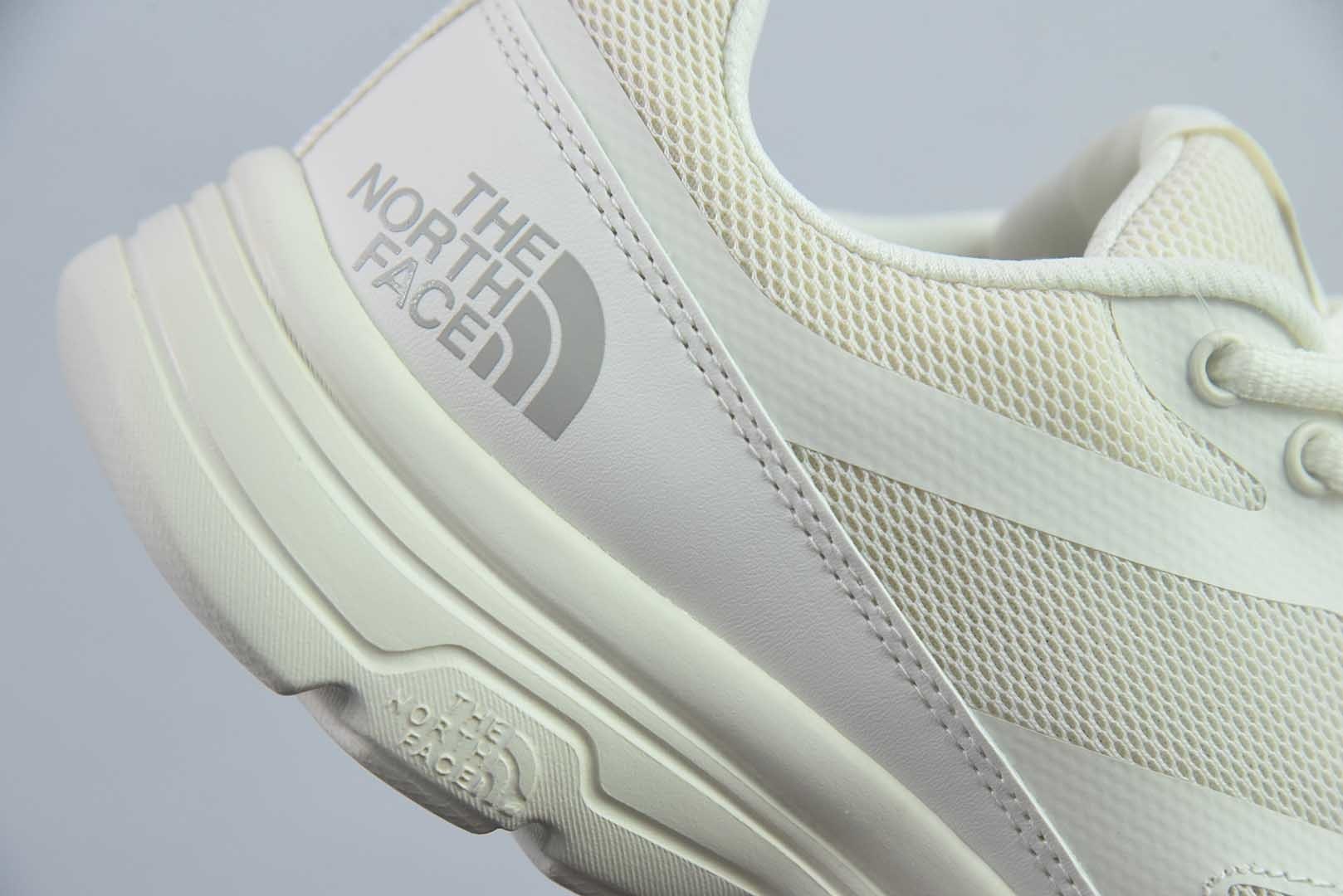 北面 THE NORTH FACE LAY STRIDE 体考舒适柔软涤纶合成革 低帮 休闲 黄色跑步鞋 NS93R02B 纯原版本 货号：米色 实拍细节图