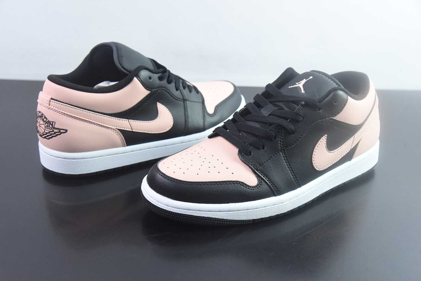 耐克 Nike Air Jordan 1 Low OG AJ1舒适贴合 防滑耐磨 低帮 复古 粉白篮球鞋 男女同款 黑 货号:货号:553558-034 纯原版本 货号:553558-034 Size 实拍细节图