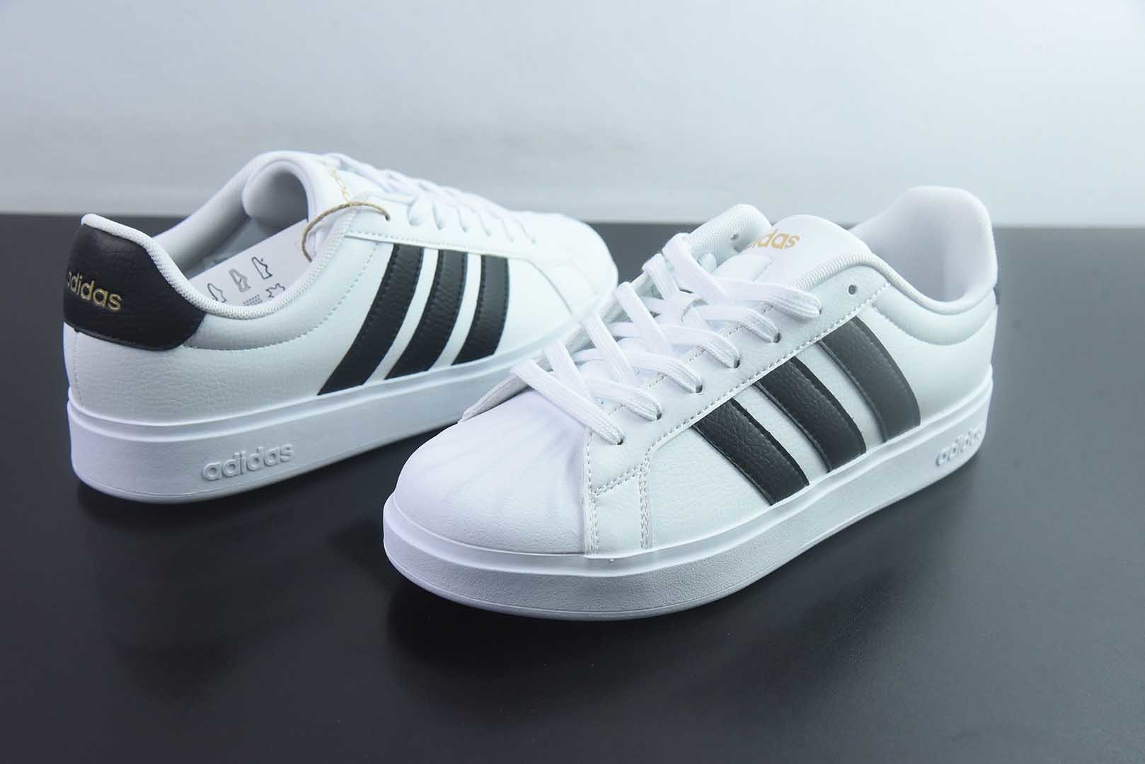 阿迪达斯 Adidas STREETTALK 贝壳头3.0 黑白低帮休闲板鞋 纯原版本 货号:JP8275 实拍细节图
