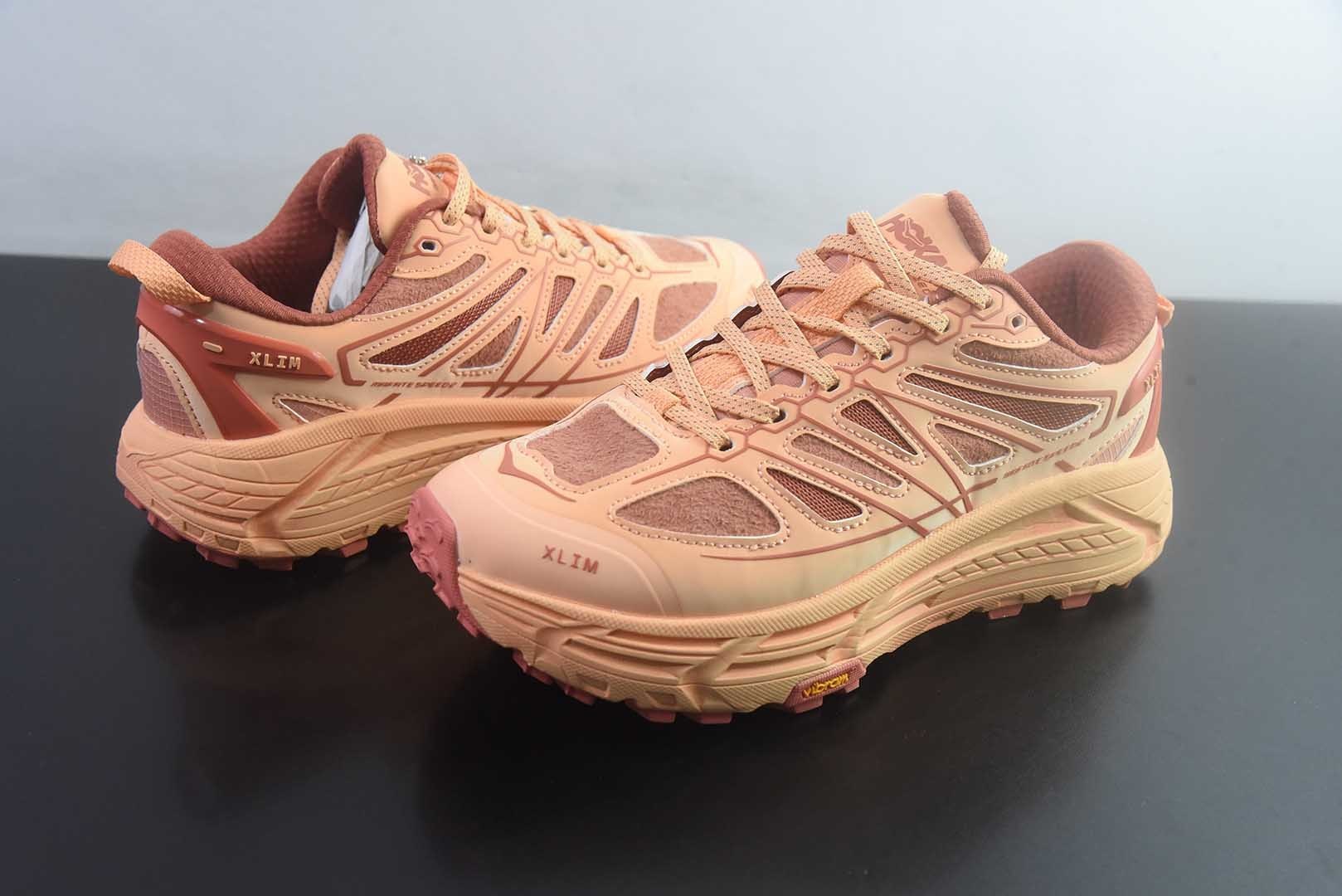 霍伽 HOKA ONE ONE Mafate Speed 2 TS Low 粉色低帮户外越野跑鞋 纯原版本 货号:1181770-PCHD 实拍细节图