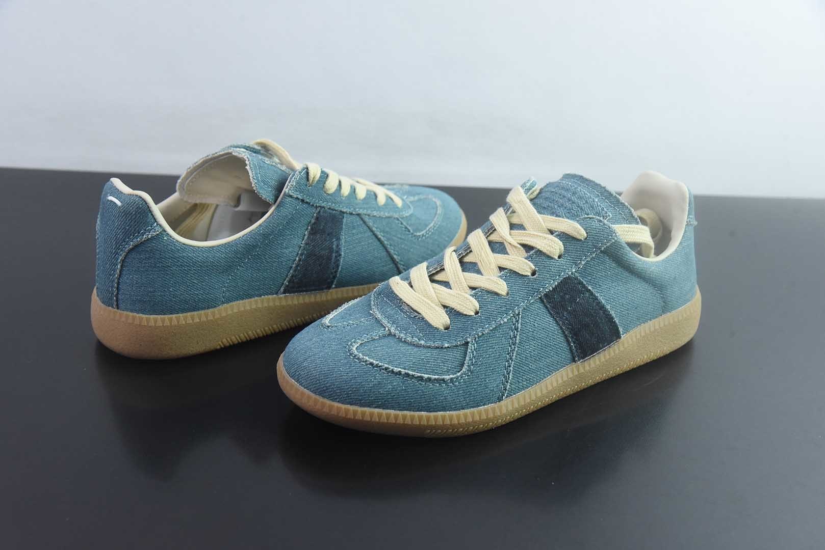 梅森马吉拉 Maison Margiela Replica 蓝色休闲低帮德训鞋 纯原版本 货号：DDN45062238 实拍细节图