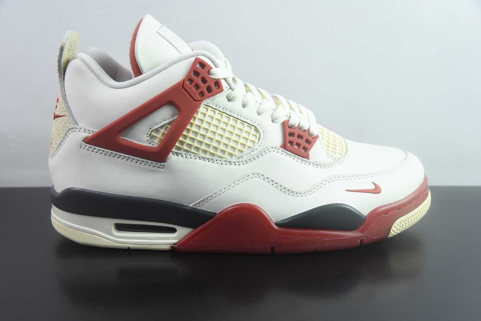 乔丹 Air Jordan 4 Retro 时尚百搭 中帮 复古 白篮球鞋 砖 纯原版本 货号:IQ8055-100 实拍细节图