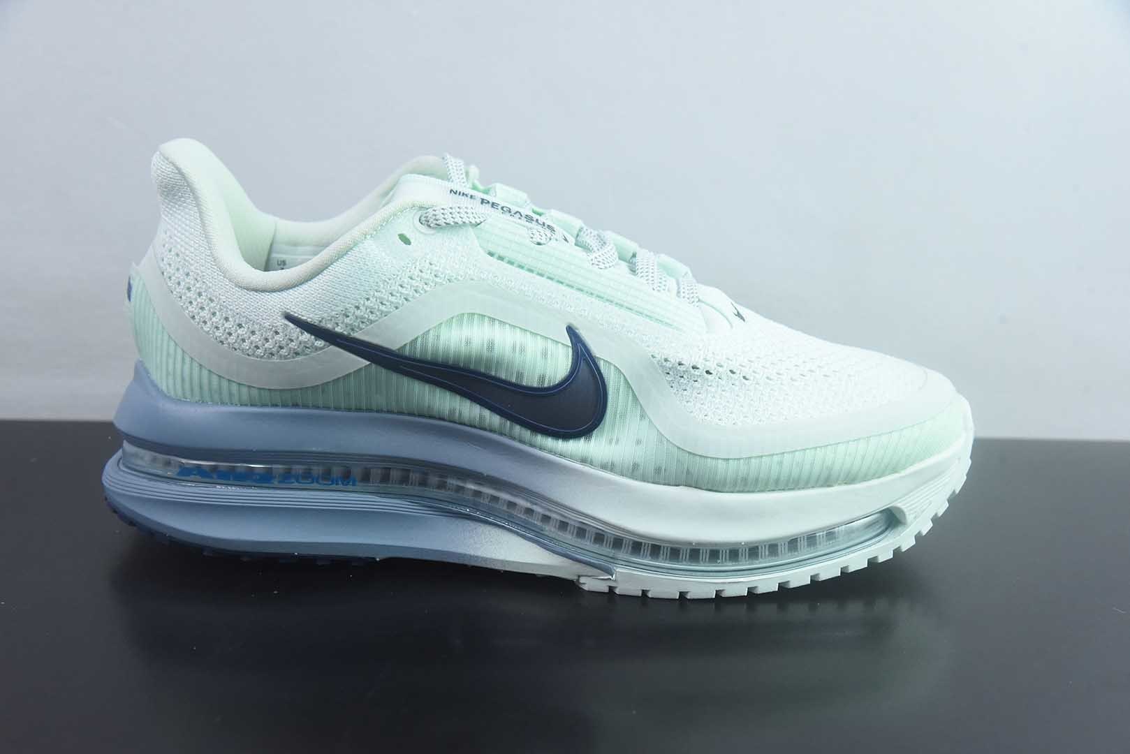 耐克 Nike Air Zoom Pegasus Premium 网面全掌气垫缓震 绿白跑鞋 纯原版本 货号:HQ2593-301 实拍细节图