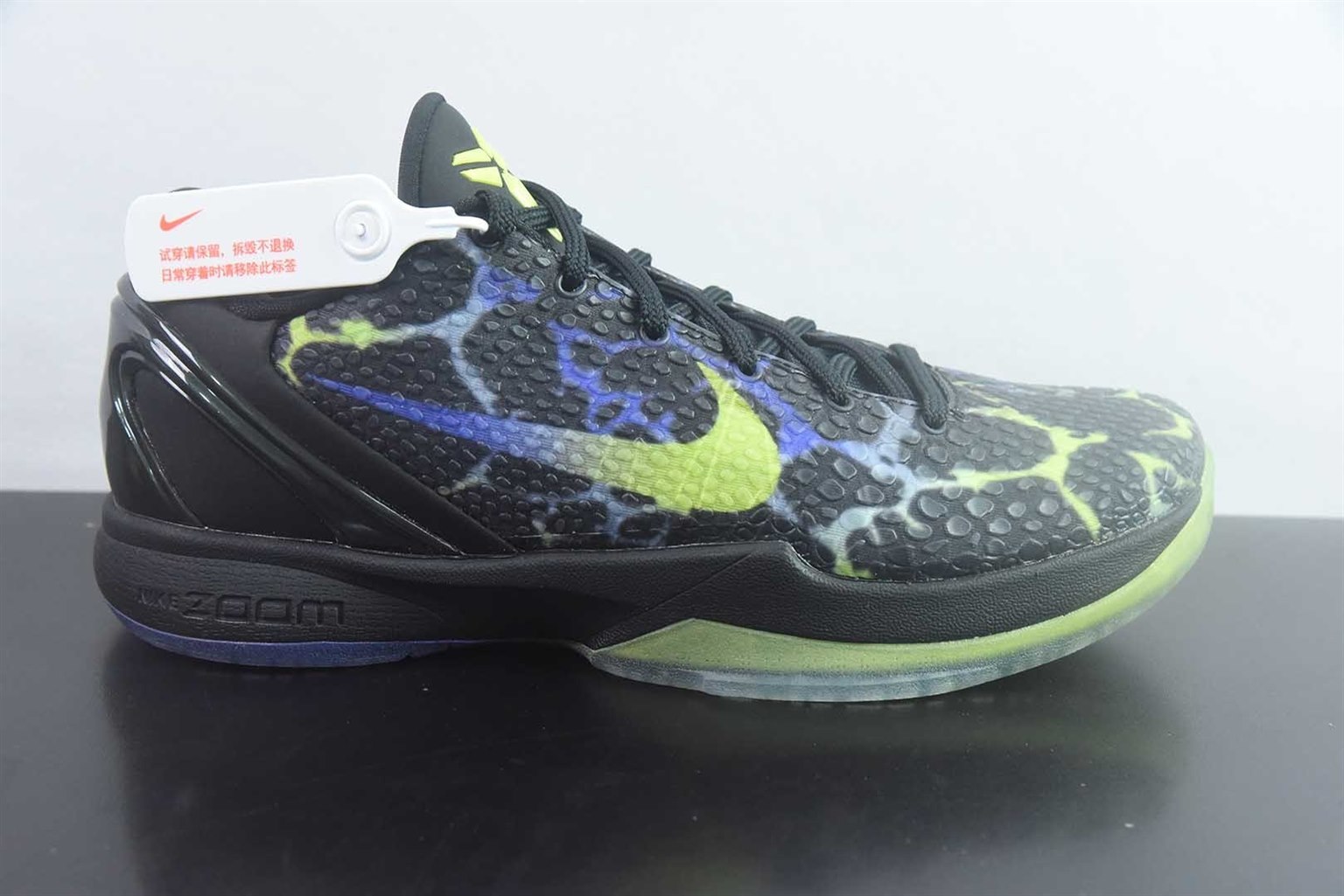 耐克 Nike KOBE 6 科比 6 代 男子 蓝实战篮球鞋 纯原版本 货号:IO6261-001 实拍细节图