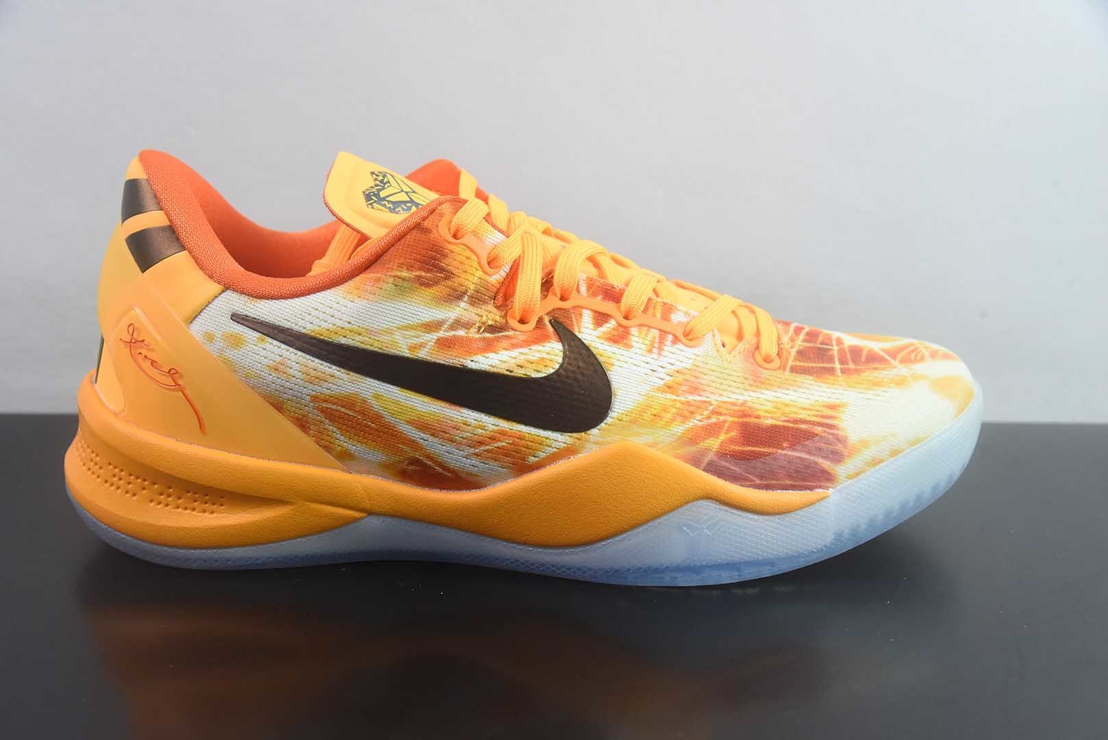 耐克 Nike 生产线 Kobe 8 Shanghai Fireworks 橙色 纯原版本 货号:IO6259-800 实拍细节图