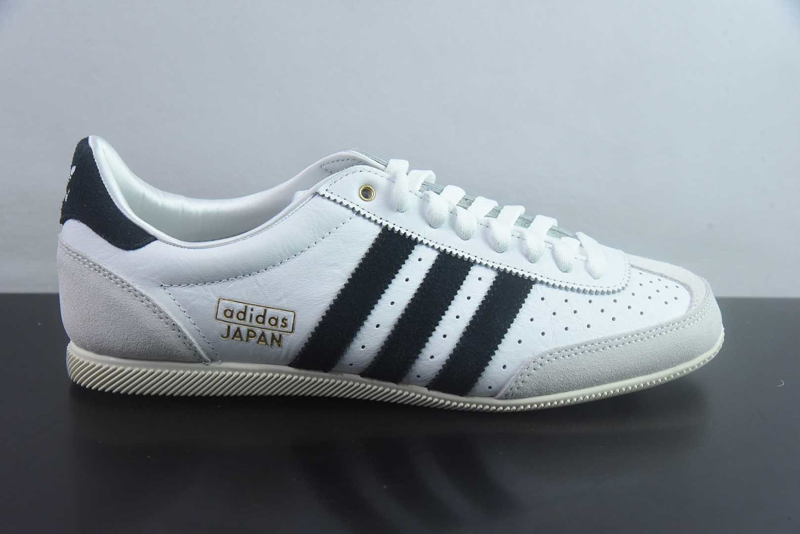阿迪达斯 Adidas originals JAPAN 牛剖层革头层牛皮 W 舒适百搭薄底 低帮 生活 紫色休闲鞋 男女款 纯原版本 货号:IH5489 实拍细节图