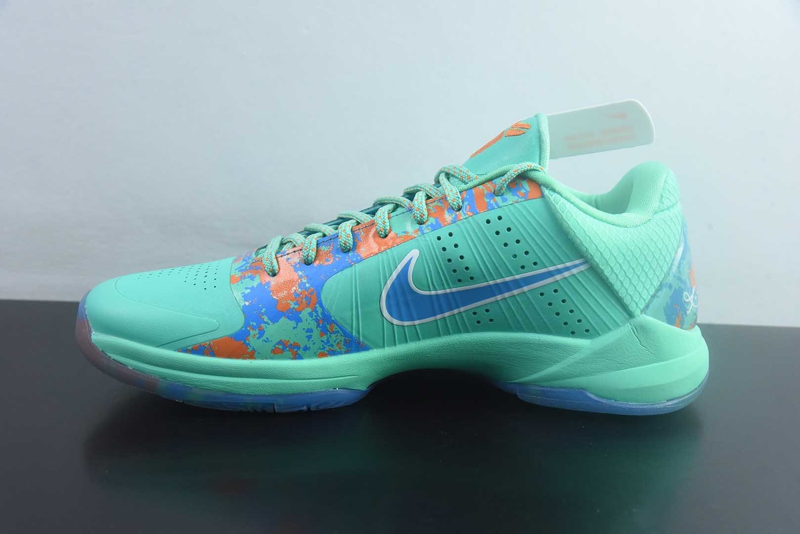 耐克 Nike Zoom Kobe 5 Chaos 科比5 男子 绿色实战篮球鞋 IX1200-300 纯原版本 货号:GCG20395855 实拍细节图