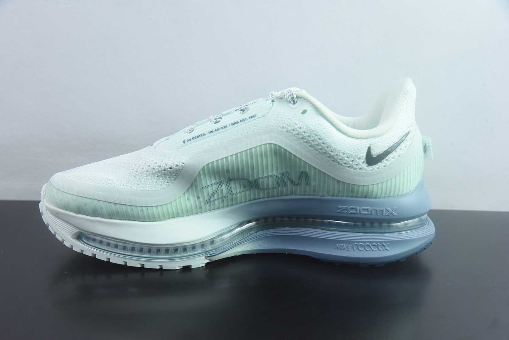 耐克 Nike Air Zoom Pegasus Premium 网面全掌气垫缓震 绿白跑鞋 纯原版本 货号:HQ2593-301 实拍细节图