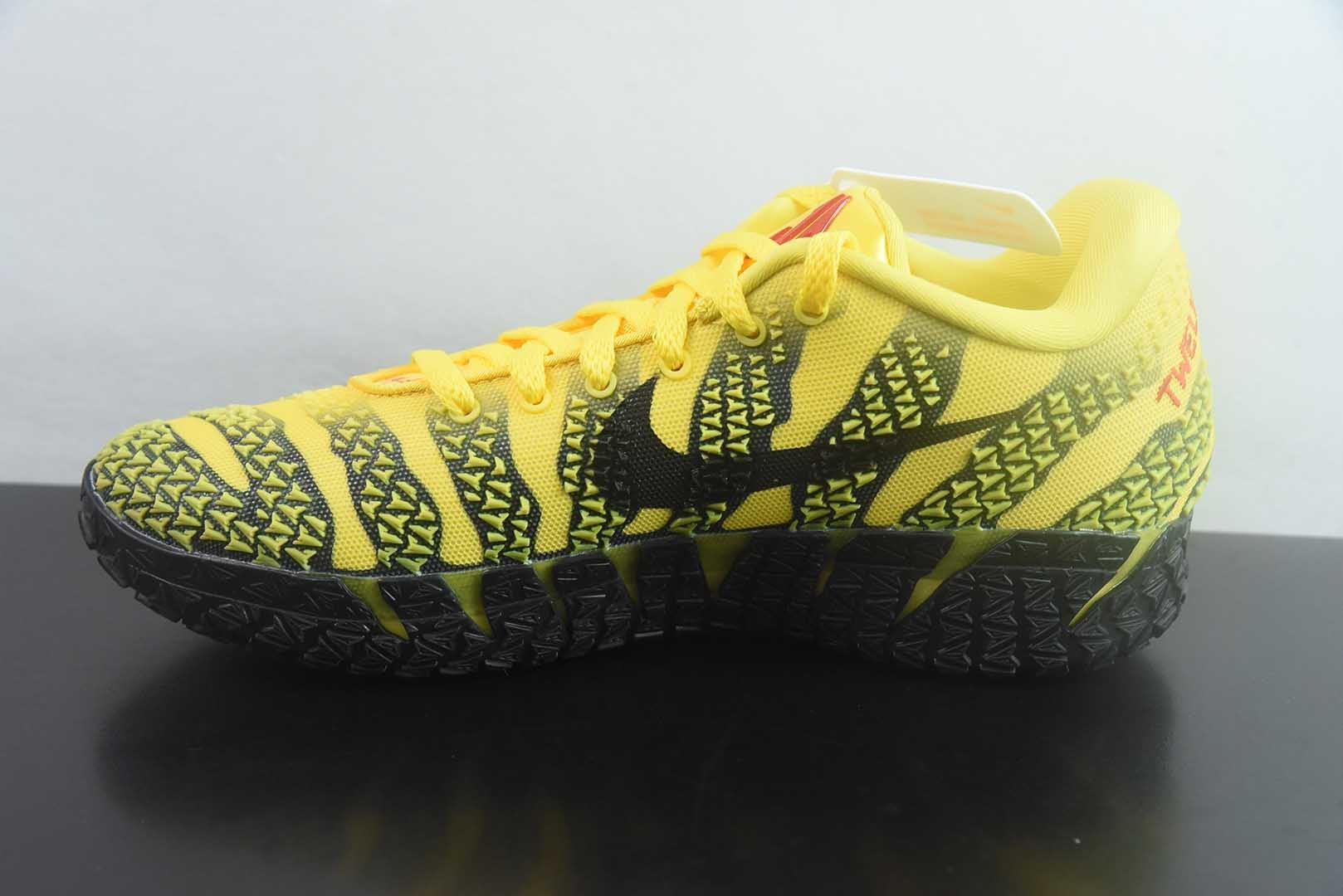 耐克 Nike 灭世/Max Ja 3 Scratch EP 莫兰特三代柔软舒适 透气支撑轻便 黄低帮篮球鞋 ! 纯原版本 货号:HF2794-702! 实拍细节图