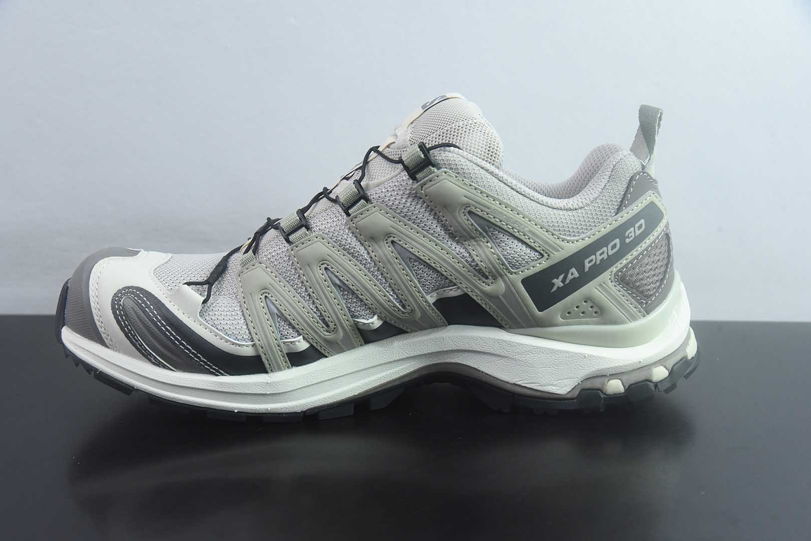 萨洛蒙 SALOMON XA PRO 3D 探索者系列户外越野 灰跑鞋 银 云 纯原版本 货号:TLK11650947 实拍细节图