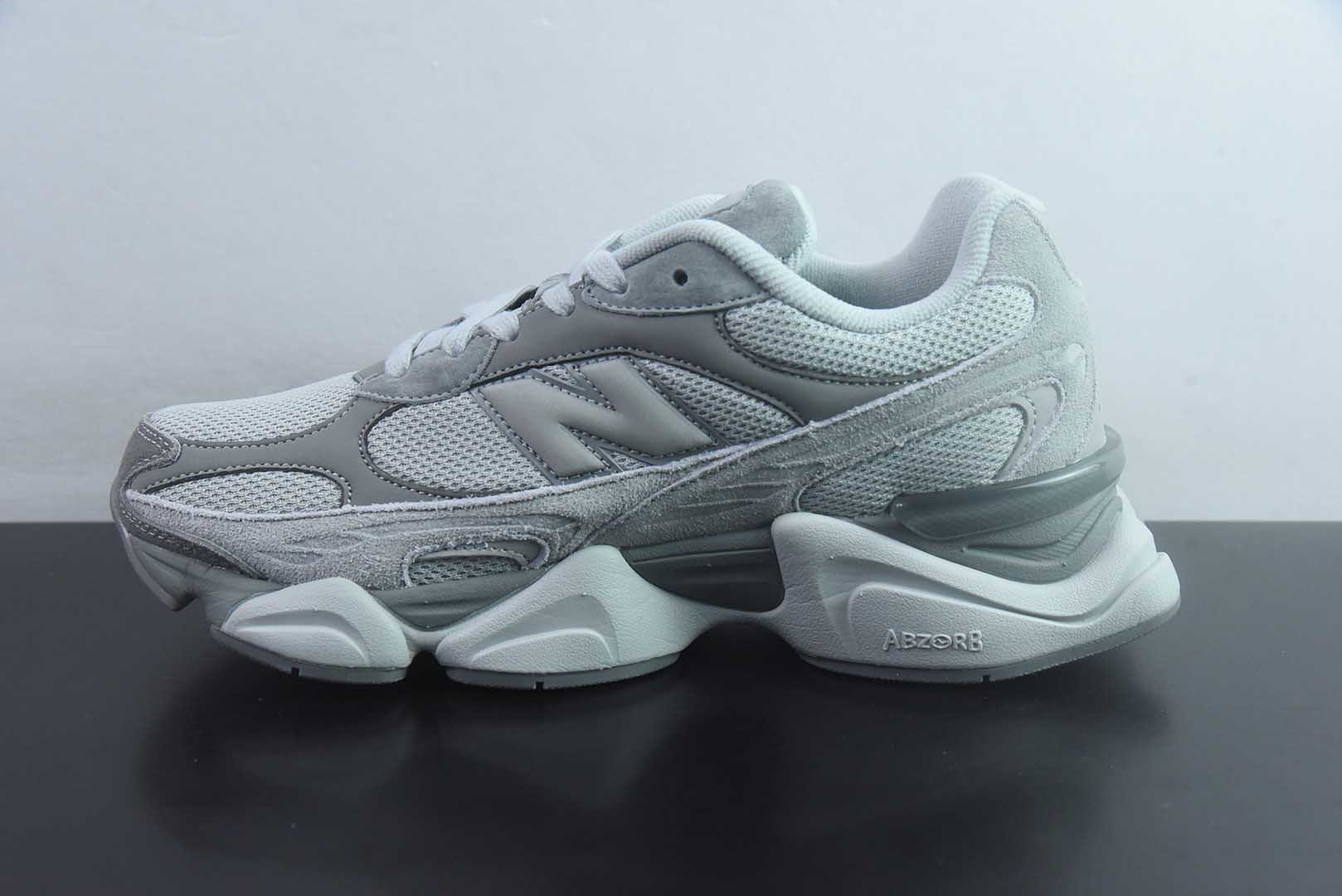 新百伦 New Balance NB9060 美国队 U90609EL 全套原楦原纸板原厂数据开发 进口三明治网面 原装进口翻毛皮料正确绒感卡色 正确中底拉帮中底网布细节 原厂标裁 带 光防伪 定制后跟透明水晶模块 冲裁组合 大底贴合程度胶水上色把控完美 整洁度挑战全网艺术家 多道序QC把关品质完善 匠心打造 耗时两个月开发完成 工艺极其复杂难度可想而知 新开独立私模大底 全网唯一正确六层组合大底 高端零售专供产物 红 纯原版本 货号：TBT57282833 实拍细节图
