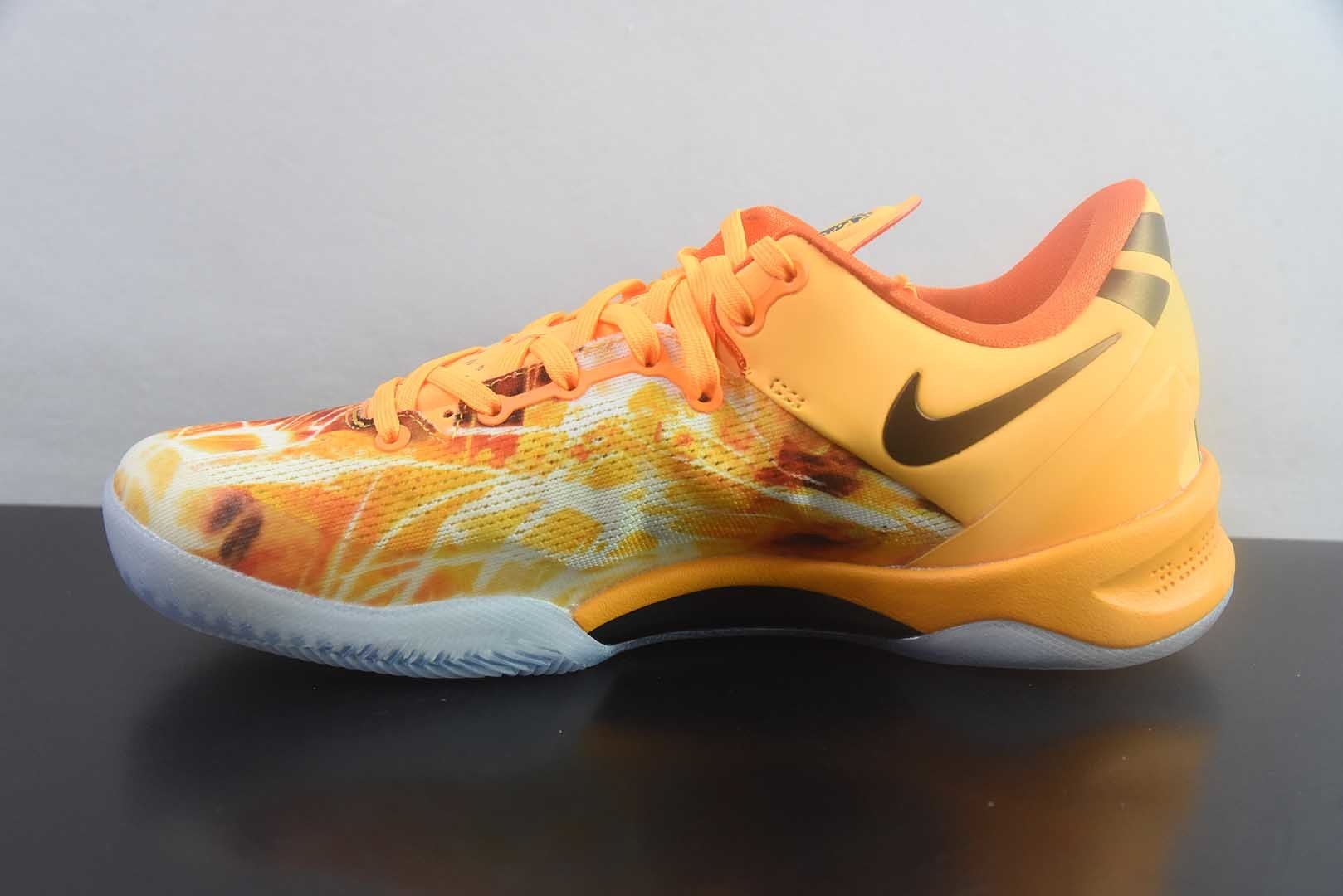 耐克 Nike 生产线 Kobe 8 Shanghai Fireworks 橙色 纯原版本 货号:IO6259-800 实拍细节图