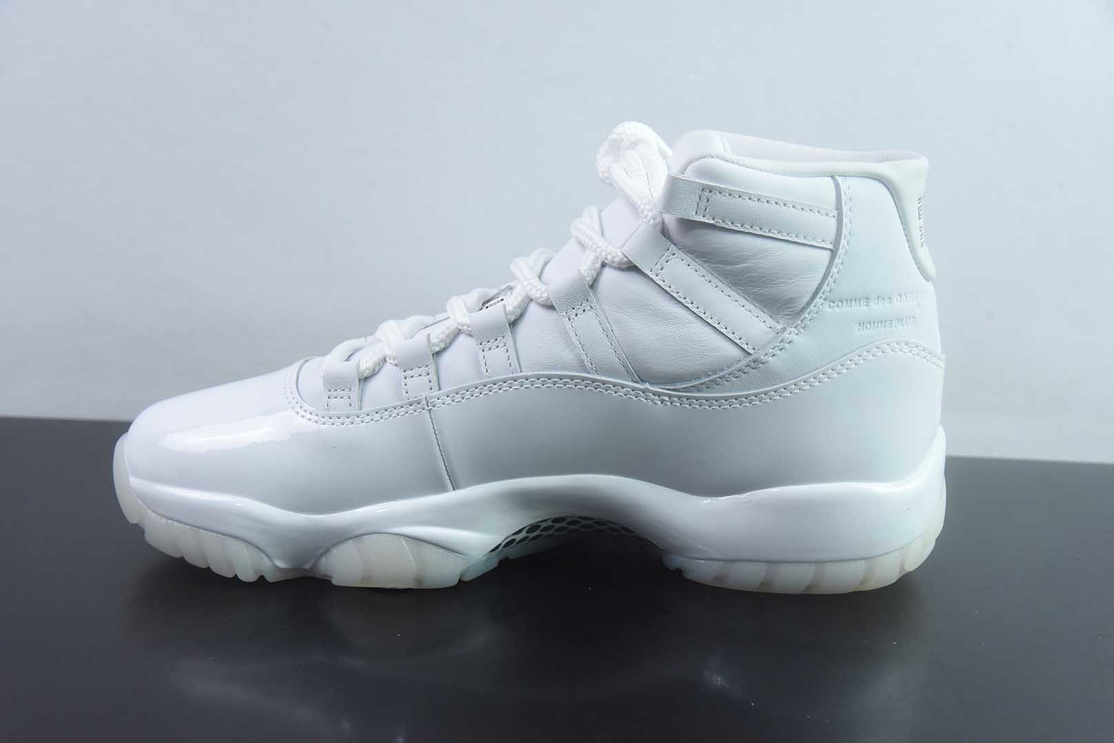 乔丹 Air Jordan Comme des Garçons x 11 CDG SO AJ11乔11 CDG联名 男子 白色文化篮球鞋 IV7639-100 纯原版本 货号:IV7639-100 实拍细节图