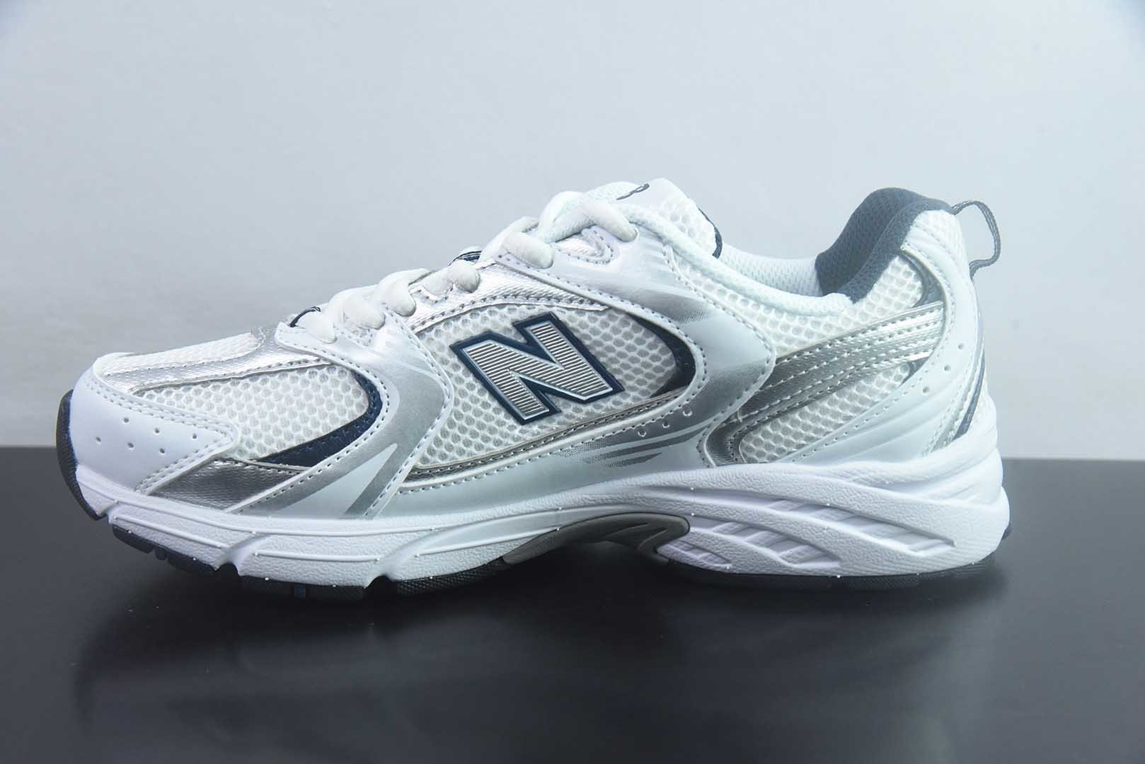 新百伦 New Balance NB 530 单层 春季 经典复古 人造革 网布织物 低帮 休闲城市通勤 紫色跑步鞋 纯原版本 货号:MR530SG 实拍细节图
