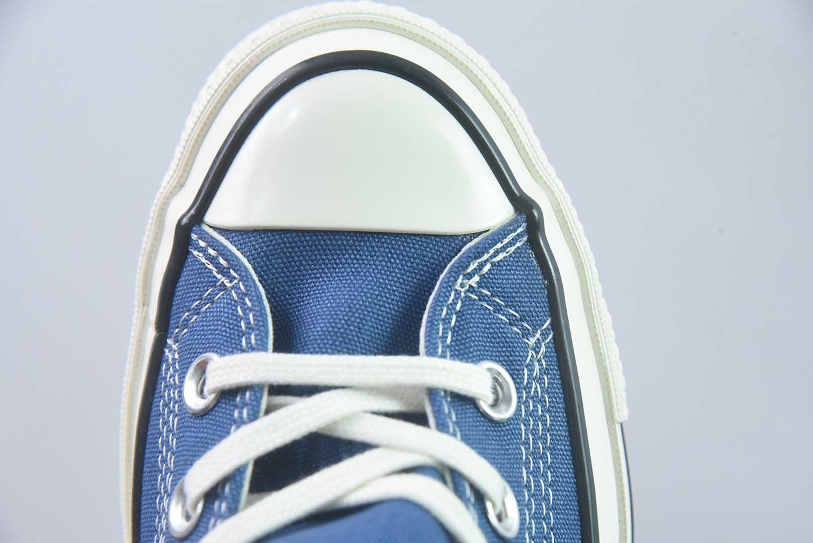 匡威 Converse 2026 全新发布! CHUCK 70X 星星标帆布鞋 高帮 蓝色 纯原版本 货号:A24231C 实拍细节图