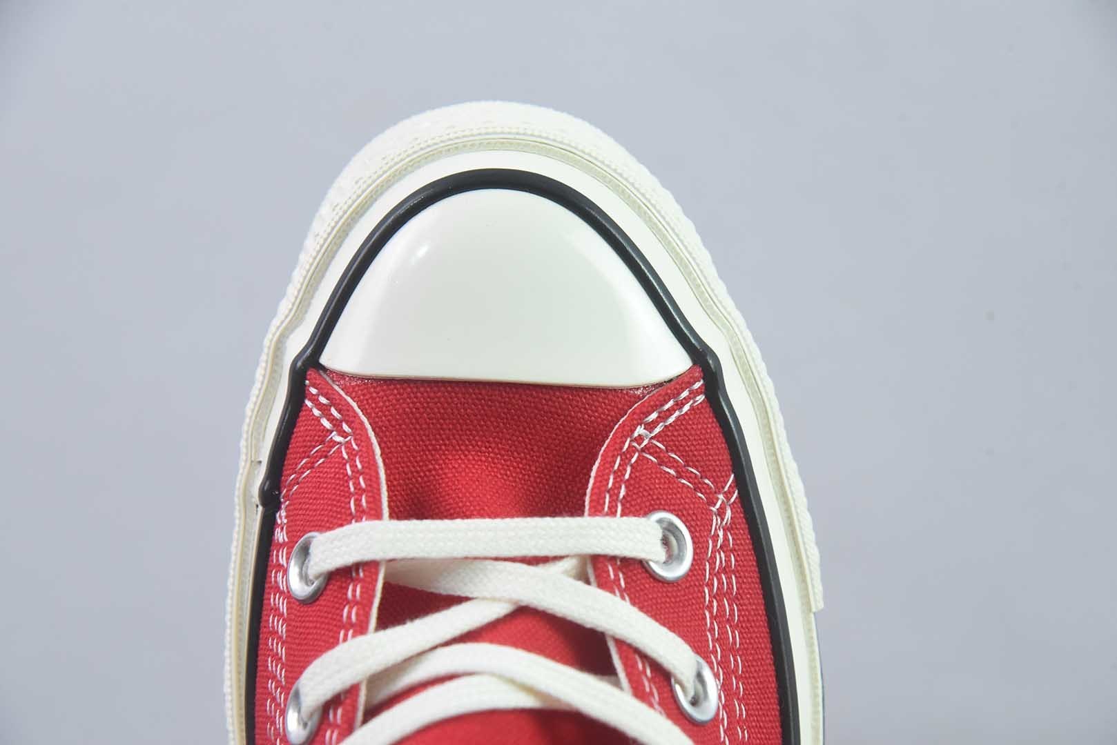 匡威 Converse 2026 全新发布! CHUCK 70X 星星标帆布鞋 大 高帮 红色 纯原版本 货号:A24232C 实拍细节图