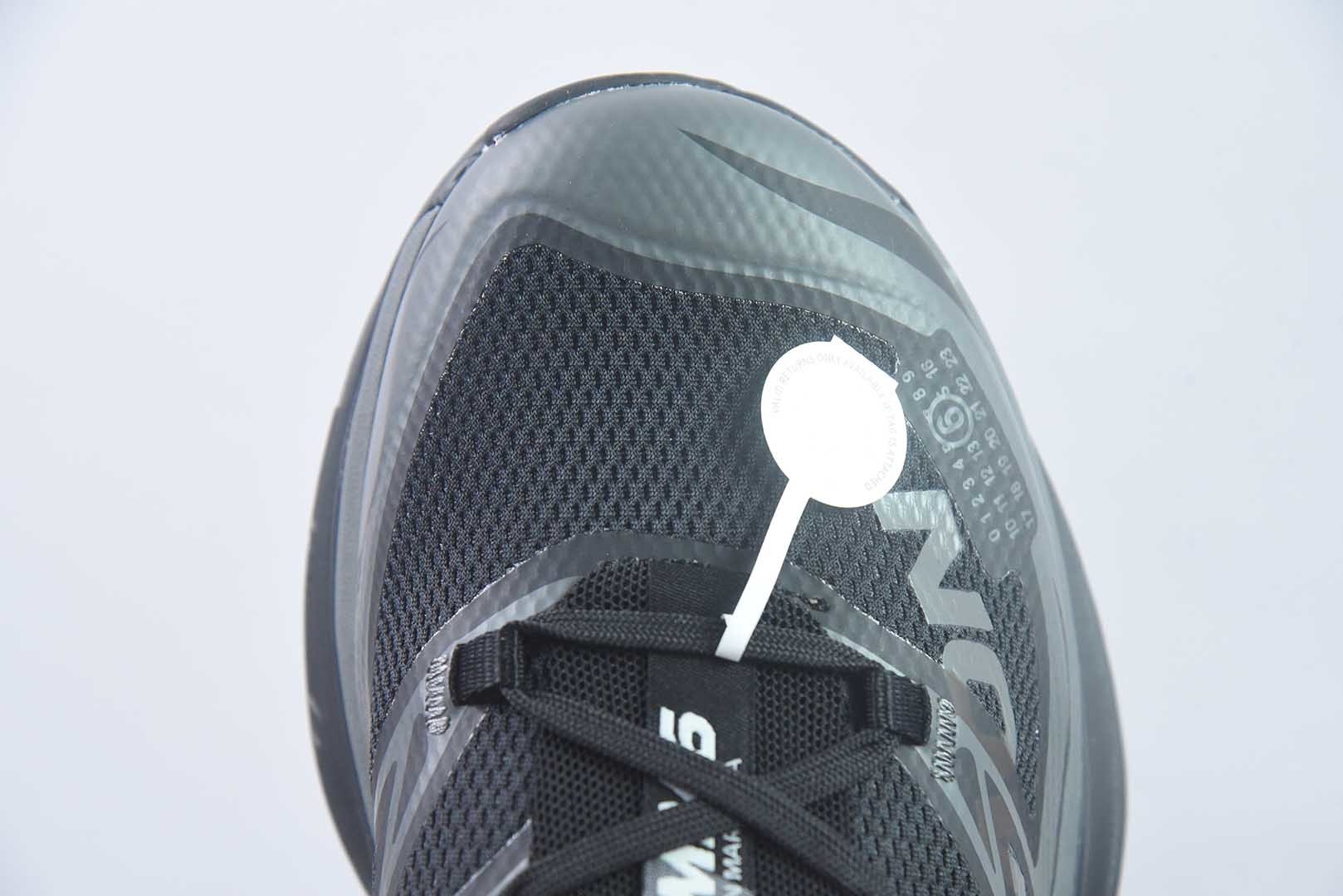 萨洛蒙 SALOMON × MM6 Maison Margiela XT-MM-6 越野 黑色跑鞋 纯原版本 货号:492003 实拍细节图