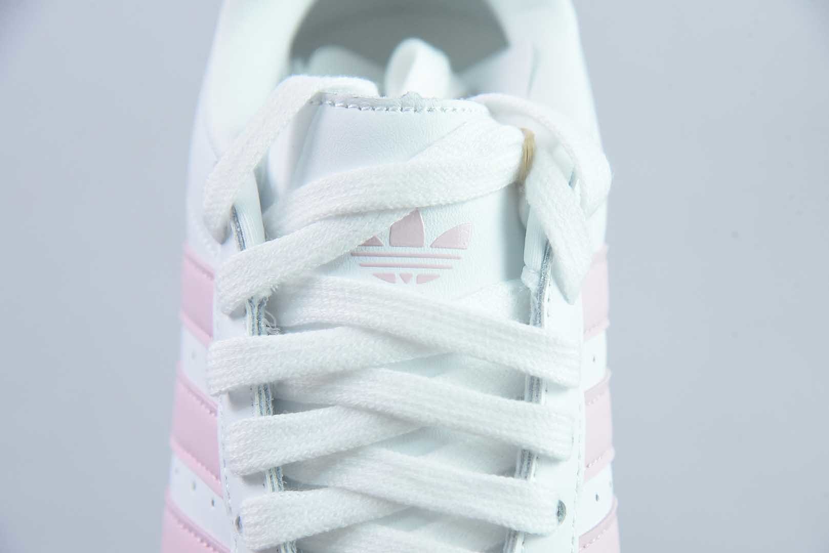 阿迪达斯 Adidas Originals Taekwondo 阿迪包裏性运动舒适 低帮 白粉训练鞋 JS0306 纯原版本 货号：JS0306 实拍细节图