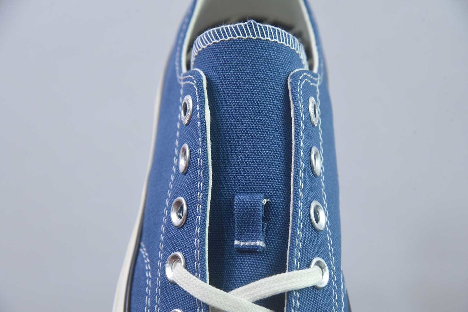 匡威 Converse 2026 全新发布! CHUCK 70X 星星标帆布鞋 低帮 蓝色 纯原版本 货号:A24234C 实拍细节图