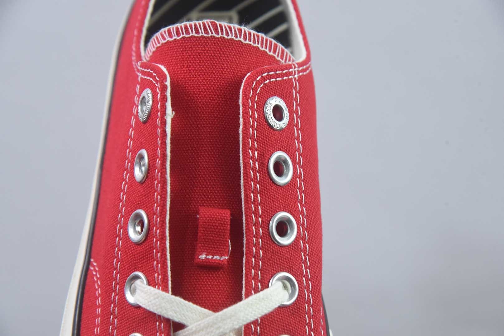 匡威 Converse 2026 全新发布! CHUCK 70X 星星标帆布鞋 低帮 红色 纯原版本 货号:A24A35C 实拍细节图