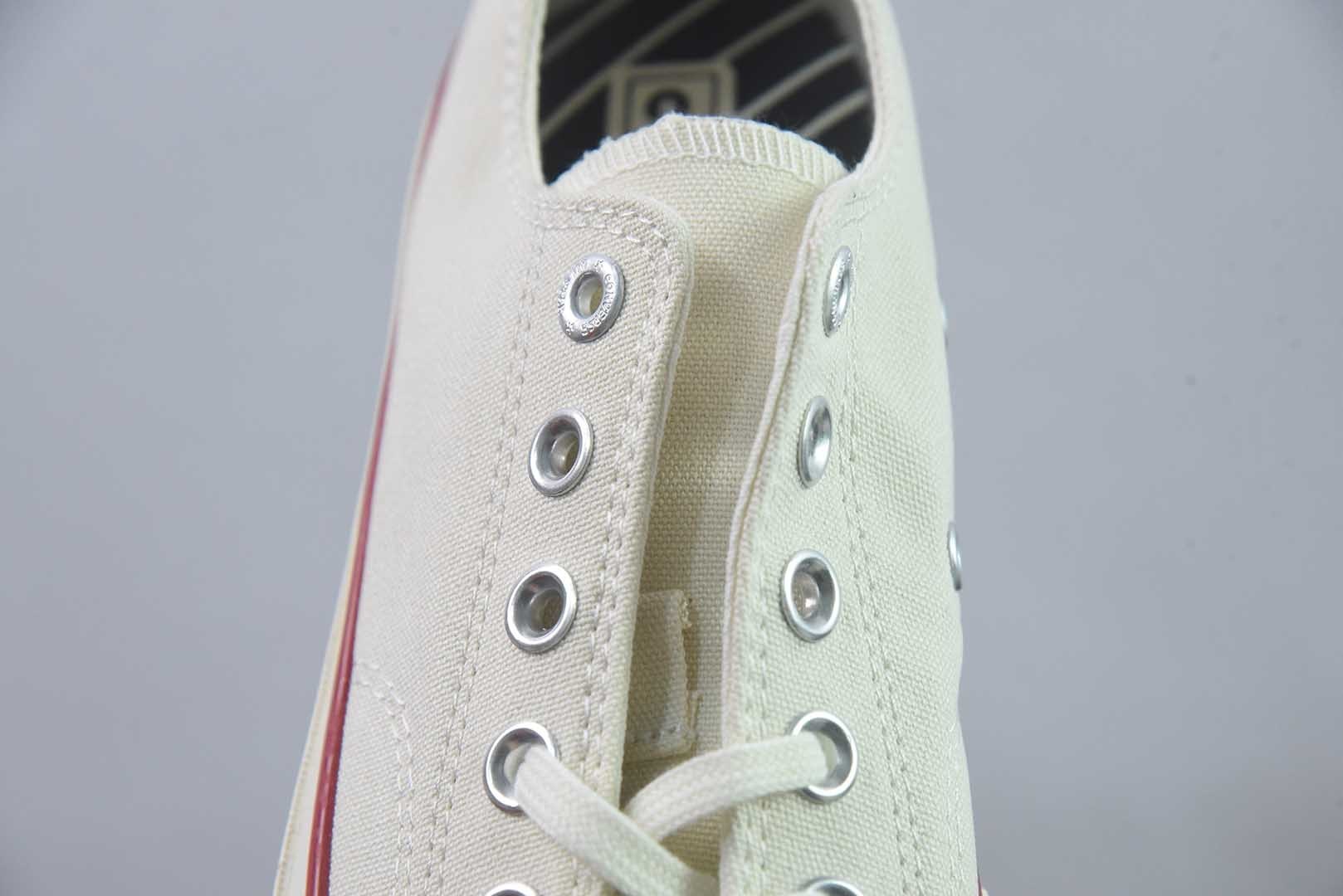 匡威 Converse 2026 全新发布! CHUCK 70X 星星标帆布鞋 色低帮 米白 纯原版本 货号:A24229C 实拍细节图