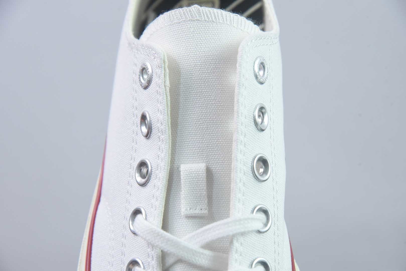 匡威 Converse 2026 全新发布! CHUCK 70X 星星标帆布鞋 高帮 白色 纯原版本 货号:A24230C 实拍细节图
