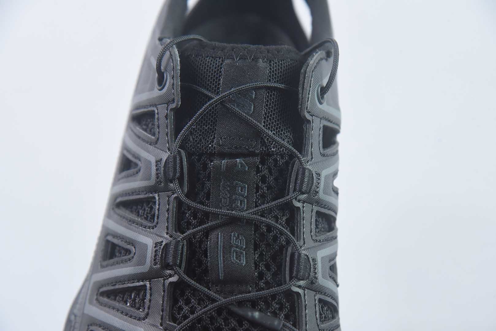 萨洛蒙 SALOMON XA PRO 3D AMPHIB 舒适柔软半 黑色拖鞋 外穿 水陆两栖涉水户外透气 机能潮流镂空 防滑防臭抓地支撑减震轻便 溯溪鞋 纯原版本 货号：477400 实拍细节图