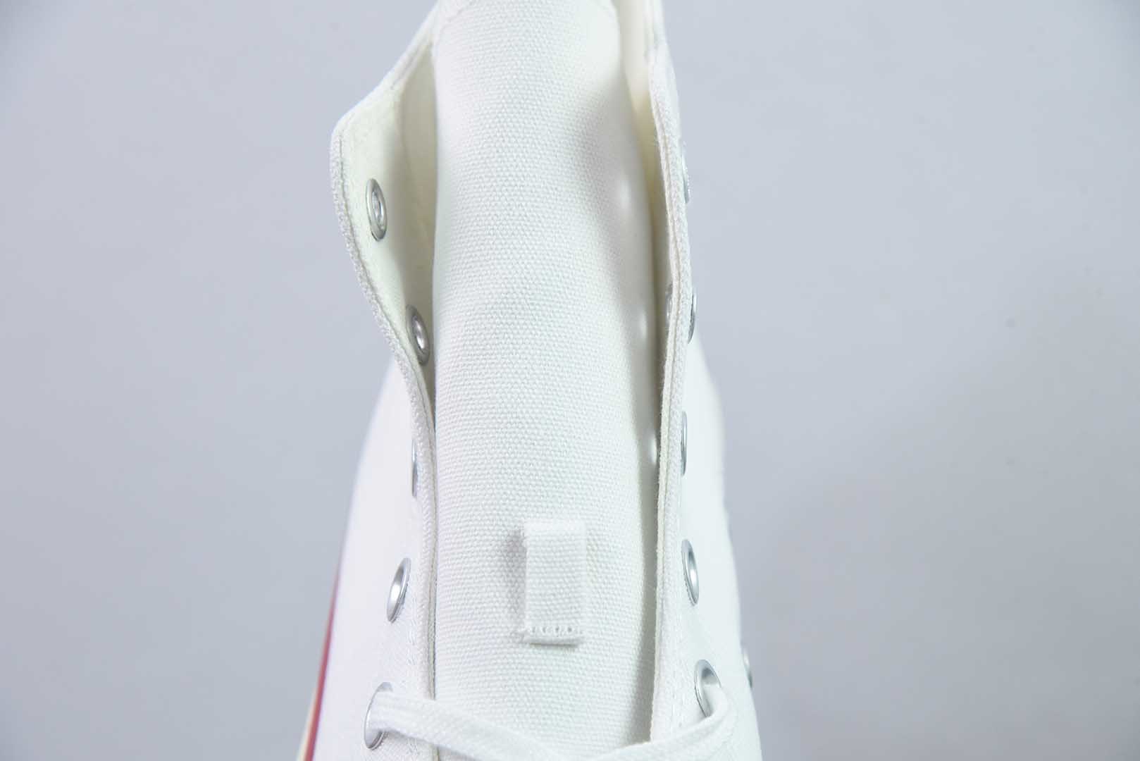 匡威 Converse 2026 全新发布! CHUCK 70X 星星标帆布鞋 高帮 白色 纯原版本 货号:A24227C 实拍细节图