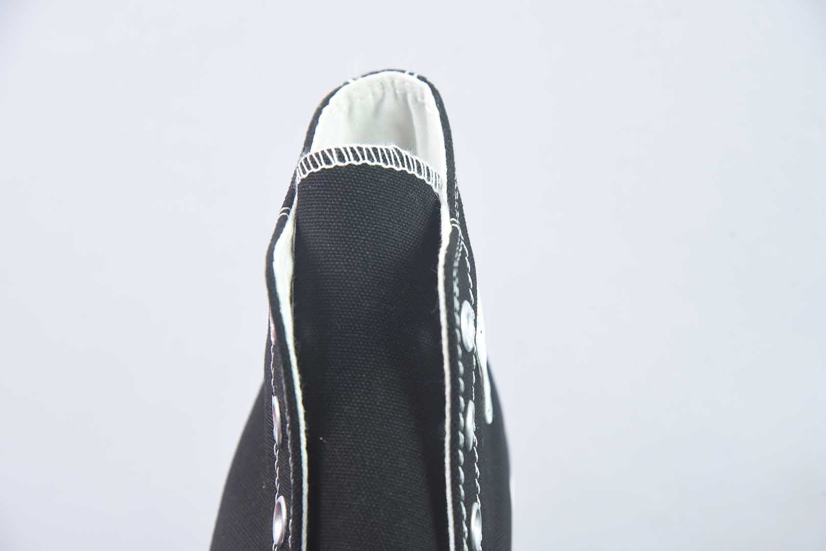 匡威 Converse 2026 全新发布! CHUCK 70X 星星标帆布鞋 高帮 黑色 纯原版本 货号:A24225C 实拍细节图