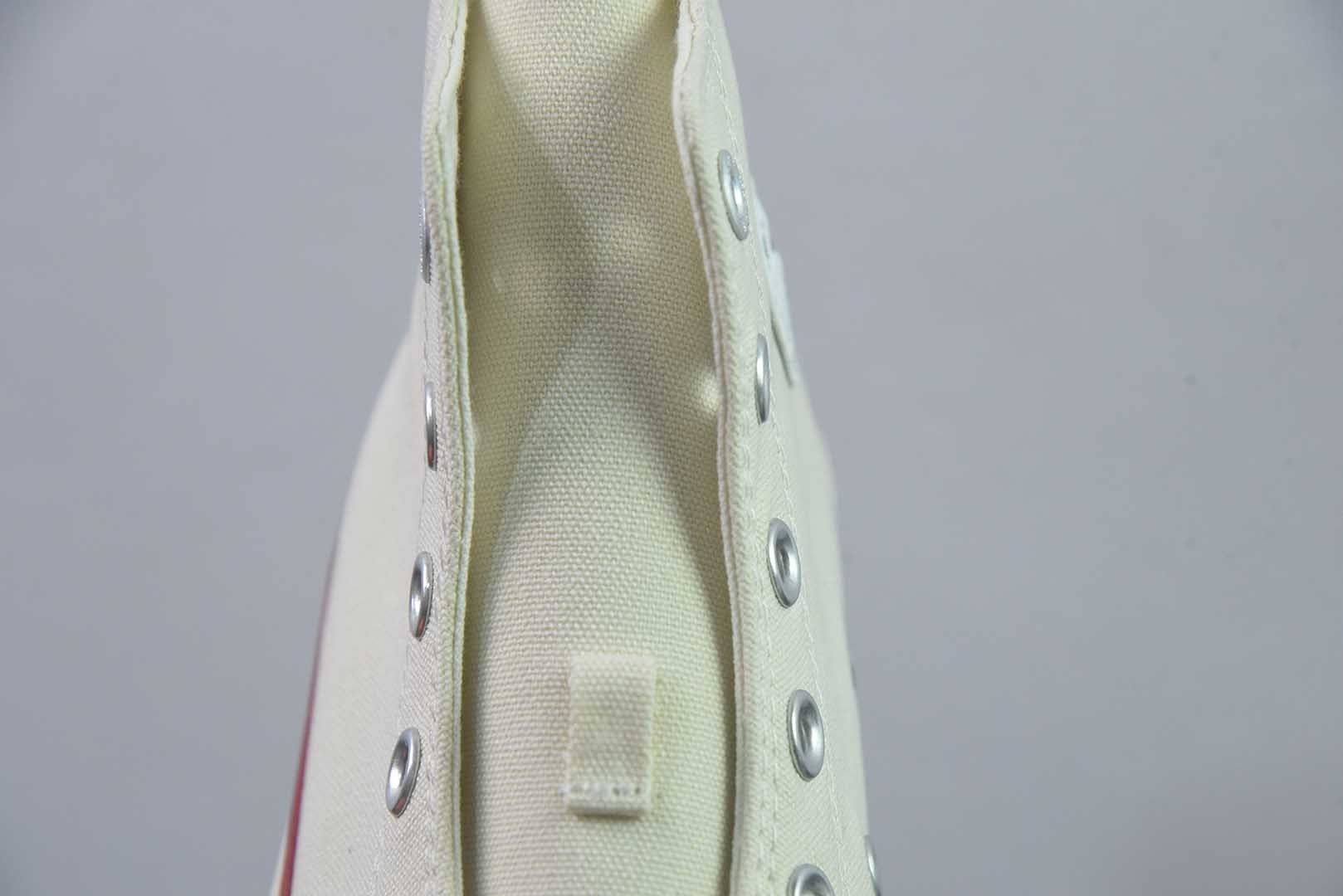 匡威 Converse 2026 全新发布! CHUCK 70X 星星标帆布鞋 色高帮 米白 纯原版本 货号:A24226C 实拍细节图