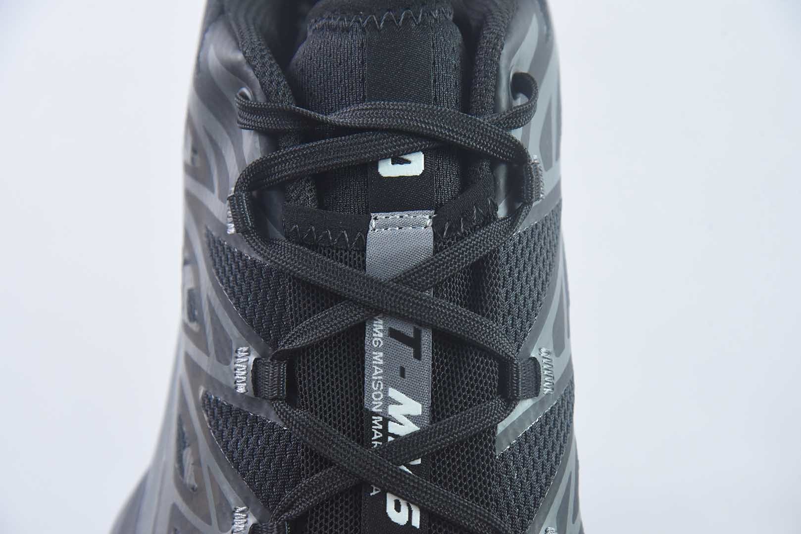 萨洛蒙 SALOMON × MM6 Maison Margiela XT-MM-6 越野 黑色跑鞋 纯原版本 货号:492003 实拍细节图