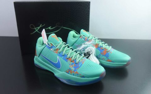 耐克 Nike Zoom Kobe 5 Chaos 科比5 薄荷绿实战篮球鞋 纯原版本 货号：IX1200-300