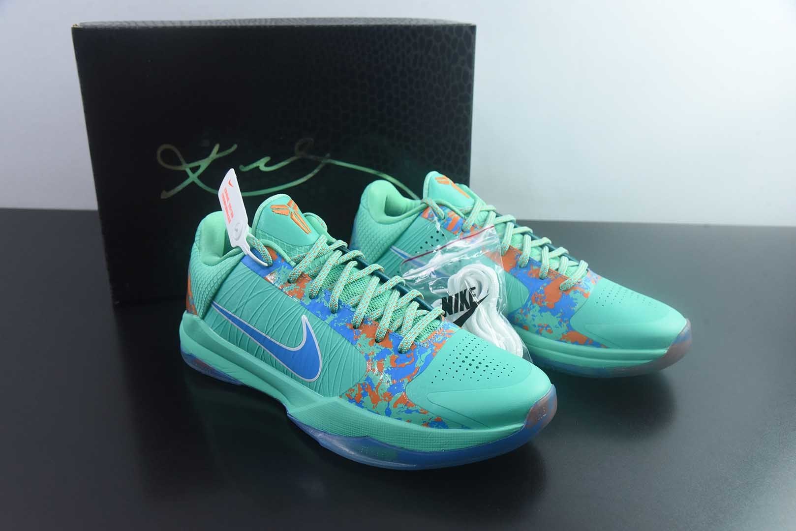 耐克 Nike Zoom Kobe 5 Chaos 科比5 男子 绿色实战篮球鞋 IX1200-300 纯原版本 货号:GCG20395855 主图