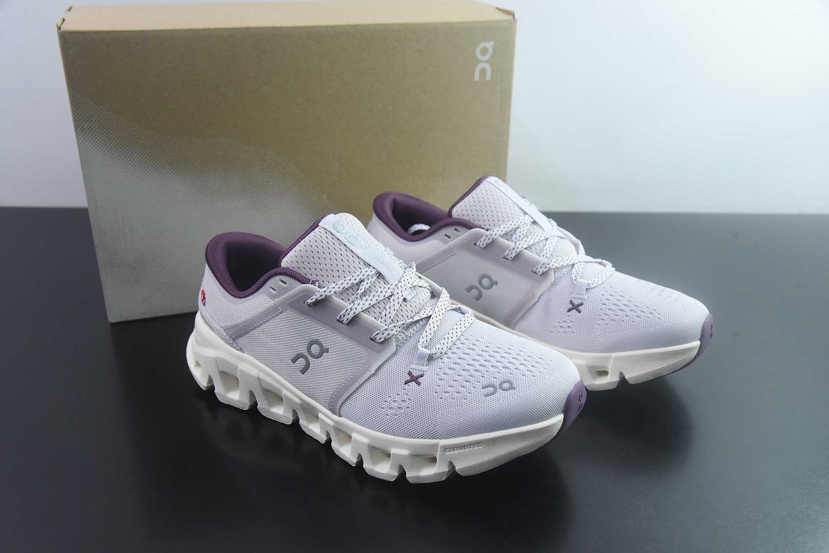 昂跑 ON Cloud X 5 户外街头机能风 紫色跑步鞋 Cloud Hi Edge户外机能融合街头潮流 纯原版本 货号:3WG300652582332 主图