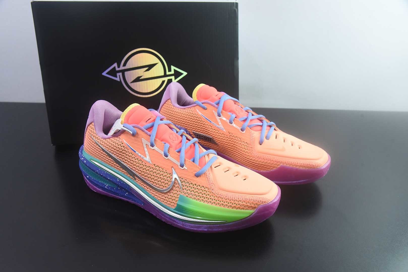 耐克 Nike Air Zoom G.T.Cut EP GT实战系列 粉白篮球鞋 纯原版本 货号:CZ0176-800 主图