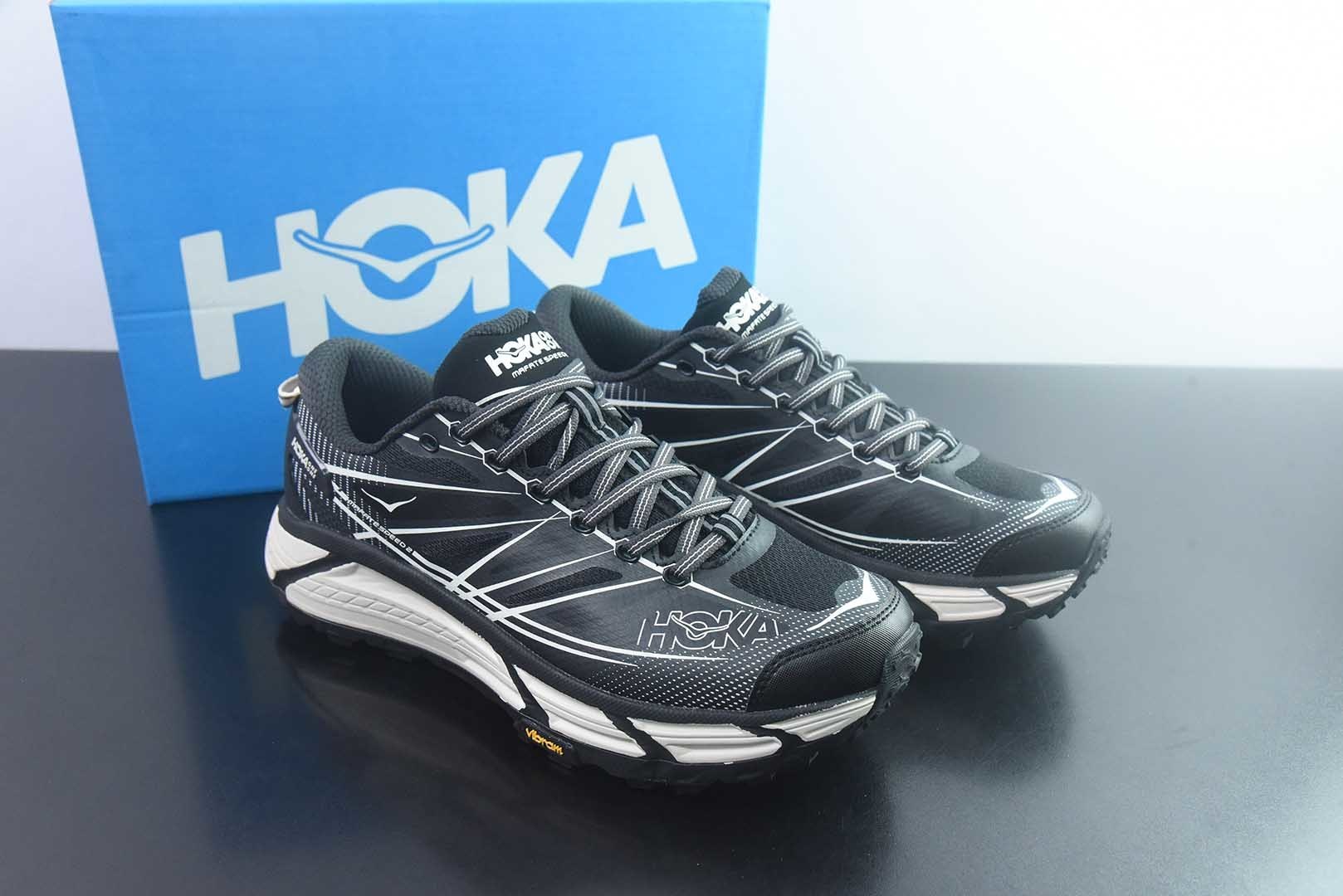 霍伽 HOKA ONE ONE Mafate Speed 2 黑白 纯原版本 货号:1126851-CCKL 主图