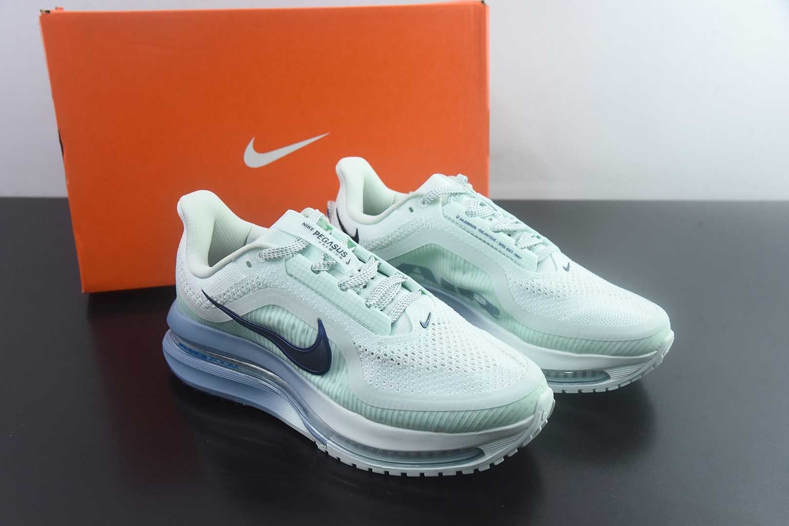 耐克 Nike Air Zoom Pegasus Premium 网面全掌气垫缓震 绿白跑鞋 纯原版本 货号:HQ2593-301 主图