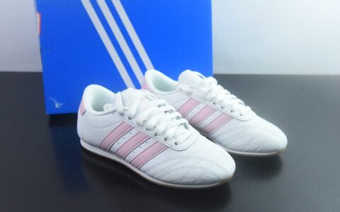 阿迪达斯 Adidas Originals Taekwondo 阿迪包裏性运动舒适 低帮 白粉训练鞋 JS0306 纯原版本 货号：JS0306