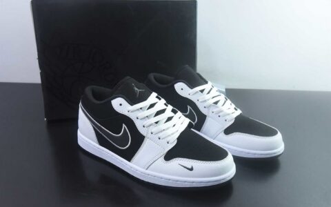 乔丹 Air Jordan AJ1 Low 低帮 黑白 纯原版本 货号：IX6983-001