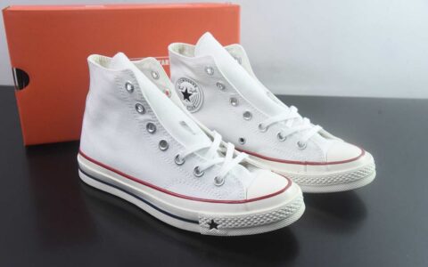 匡威 Converse 2026 全新发布！ CHUCK 70X 星星标帆布鞋 高帮 白色 纯原版本 货号：A24227C 主图