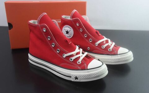 匡威 Converse 2026 全新发布！ CHUCK 70X 星星标帆布鞋 大 高帮 红色 纯原版本 货号：A24232C 主图