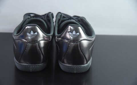 阿迪达斯 Adidas originals CHANGLE T头鞋 经典 灰休闲低帮德训鞋 女款 亮金属铁 纯原版本 货号：LA1366 主图