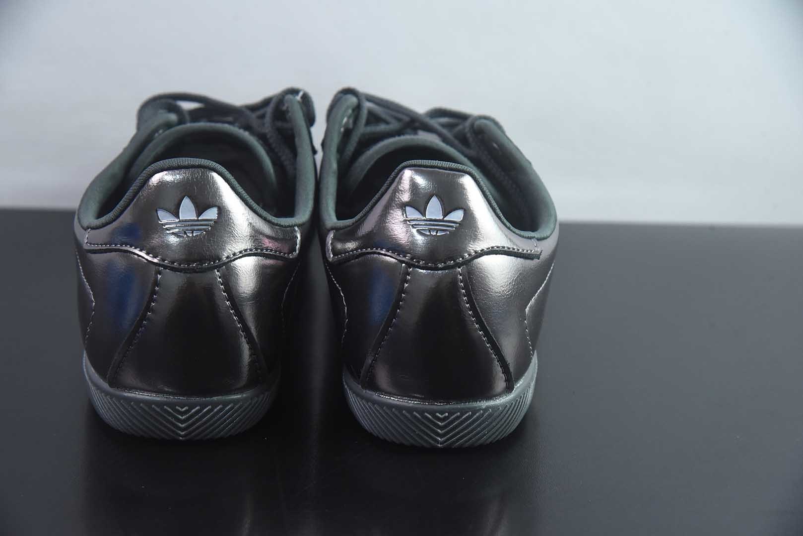 阿迪达斯 Adidas originals CHANGLE T头鞋 经典 灰休闲低帮德训鞋 女款 亮金属铁 纯原版本 货号：LA1366 主图