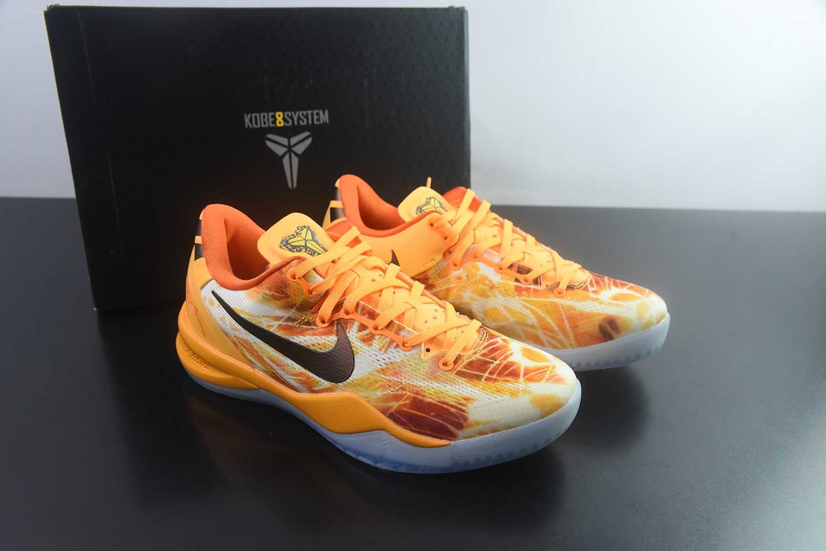 耐克 Nike 生产线 Kobe 8 Shanghai Fireworks 橙色 纯原版本 货号:IO6259-800 主图