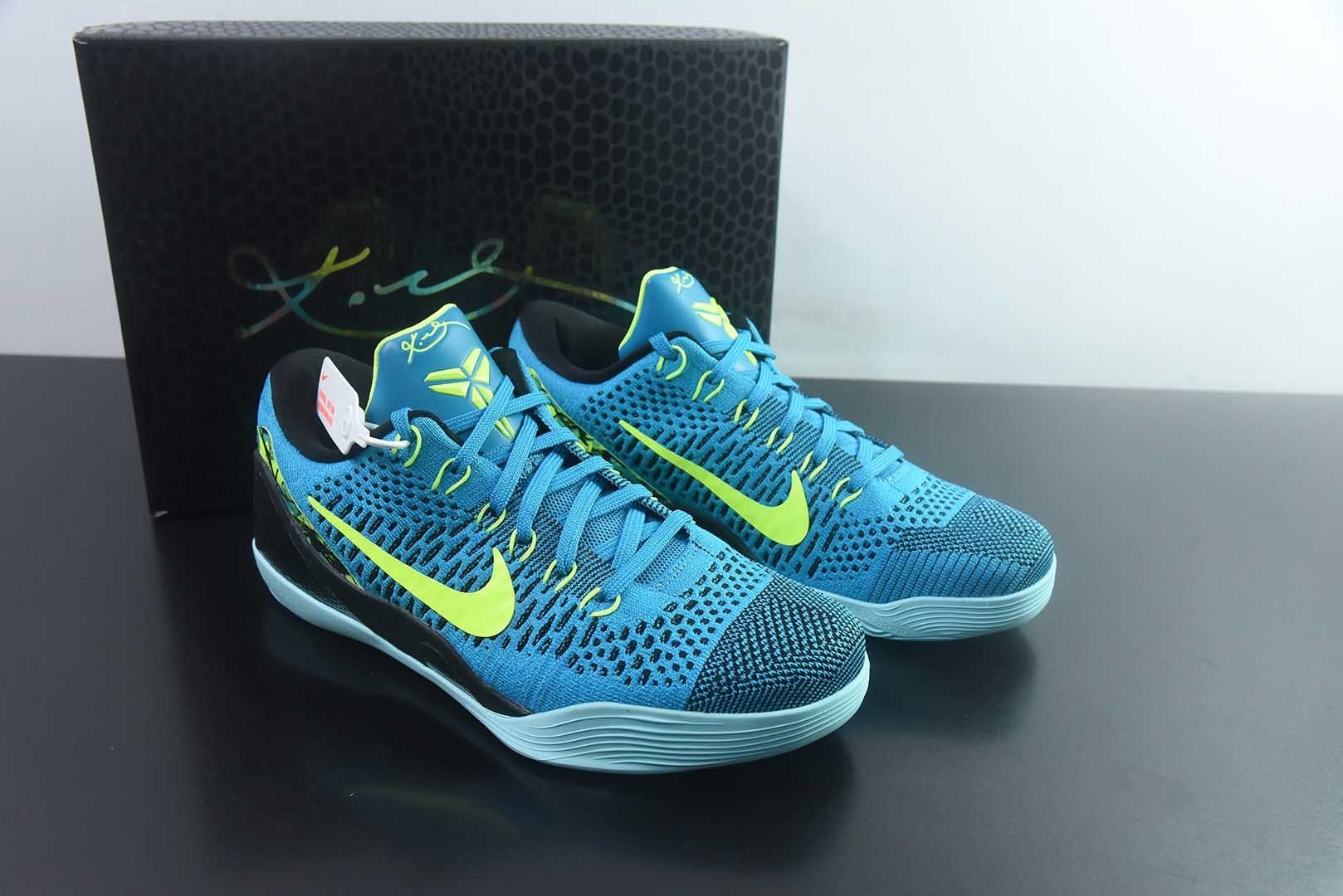 耐克 Nike Kobe IX Elite Low Retro 科比9科9 蓝色实战篮球鞋 IO3673-400 灭世 出品 国内一线头部 高端零售 外贸专供品质 原鞋原数据纸板开发 独立私模 纯原版本 货号：ACZ90994356 主图