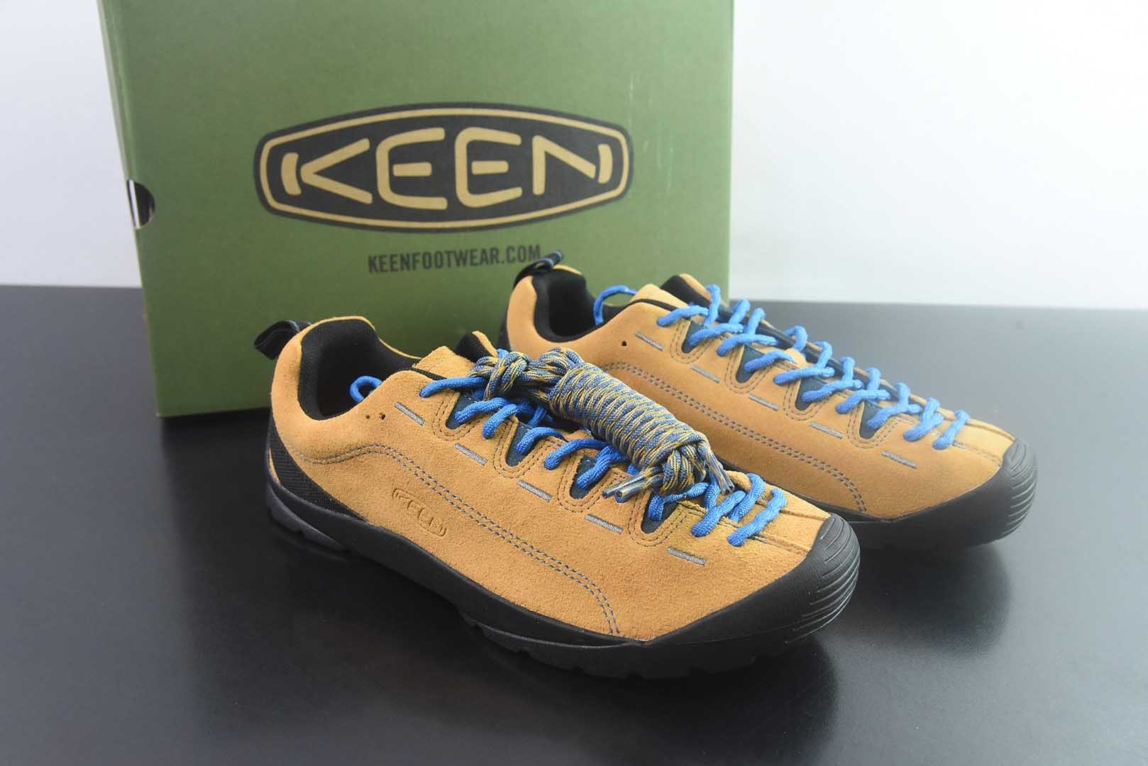 科恩 KEEN 总裁版本 Jasper 牛皮 舒适百搭 户外功能鞋 男女款 1002661 粉白 纯原版本 货号:黄棕 主图