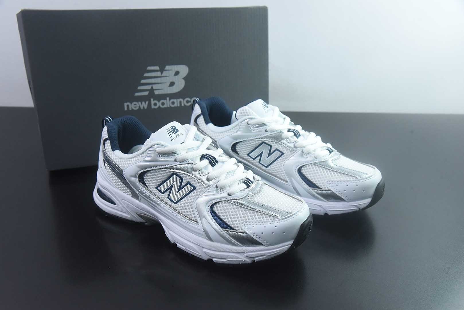 新百伦 New Balance NB 530 单层 春季 经典复古 人造革 网布织物 低帮 休闲城市通勤 紫色跑步鞋 纯原版本 货号:MR530SG 主图