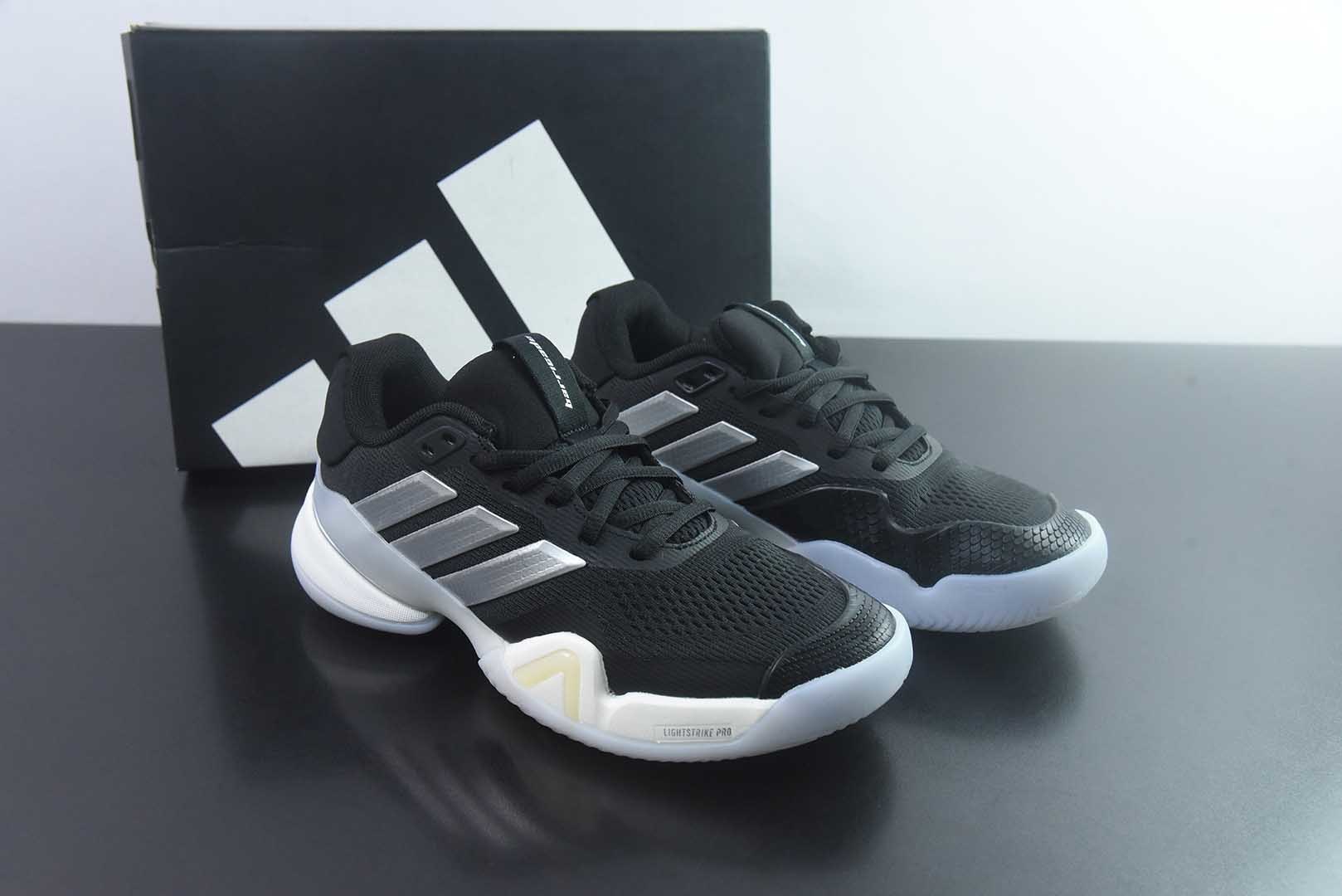 阿迪达斯 Adidas Barricade 14 W 阿迪透气缓震复古 黑色跑步鞋 纯原版本 货号:JR1764 主图
